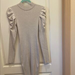 Elegant Long Sleeve Knit Dress